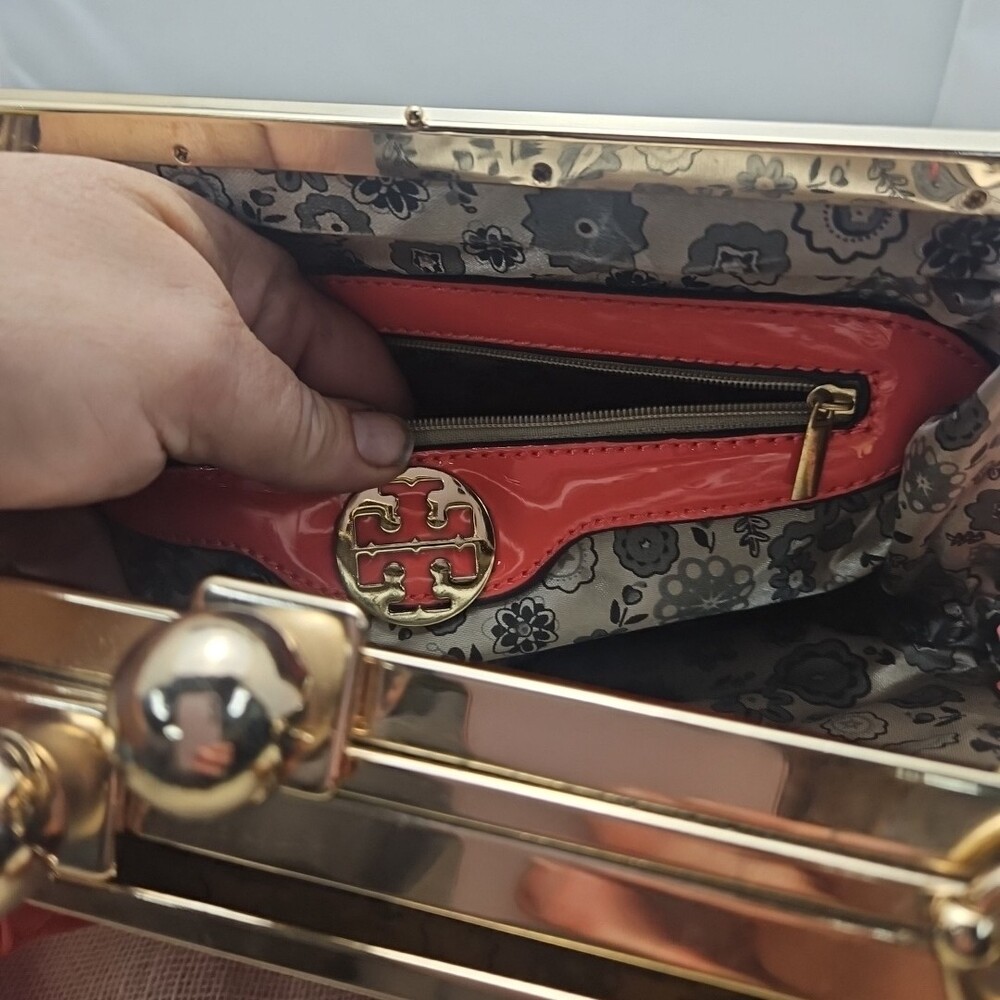 Tory Burch-Top-Handle Satchel with Matching Wallet - Picture 5 of 7